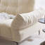 Coussin modulaire 106,30 po en polyester blanc-129490103
