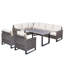 Ensemble de conversation modulaire avec coussins 4 pièces Nazime Karlshamn