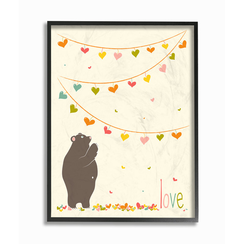 Art sur toile avec guirlande Gupton, H 20 po x l 16 po x P 1,5 po, Giclée encadrée noir minuit