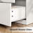 47''W 6 Drawer White Dresser, Modern Wood Dresser For Bedroom, Living Room, Entryway, Hallway-1090330493