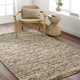 Cierra Abstract Hand Braided Wool Area Rug in Gray/Khaki