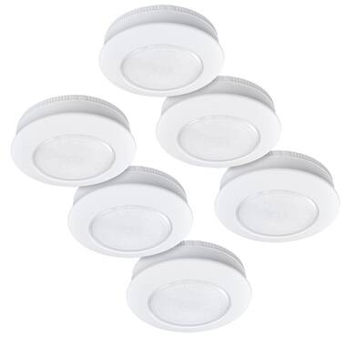 ecolight 3-Pack 3-in Battery Puck Light in the Puck Lights department at