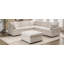 Canapé modulaire rembourré en U avec repose-pieds amovible Kian-1306651050