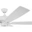 Ventilateur de plafond standard à 5 pales de 60 po avec chaînette et ensemble d'éclairage inclus-325892067