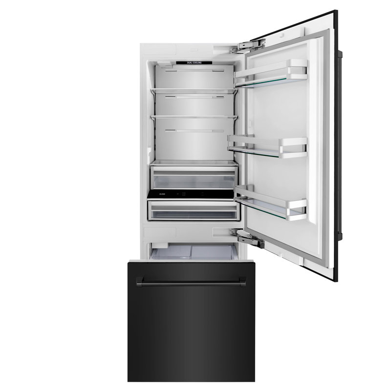 30" 16.1 Cubic Feet Energy Star Built-in Bottom Freezer Refrigerator