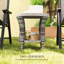 Table d'appoint, table basse d'extérieur en osier-1819529725