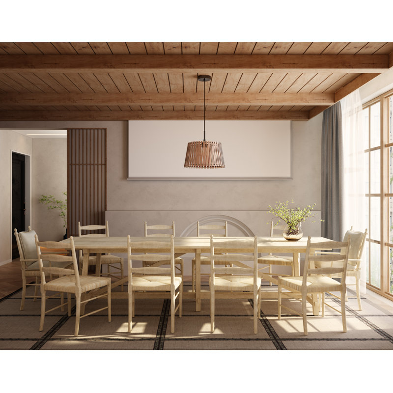 Sidereal Solid Oak Dining Table, Stripped Oak