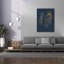 «Wallife Blue and Gold Jellyfishes» par Sabrina Balbuena, art mural épique sur toile, 40 po x 54 po