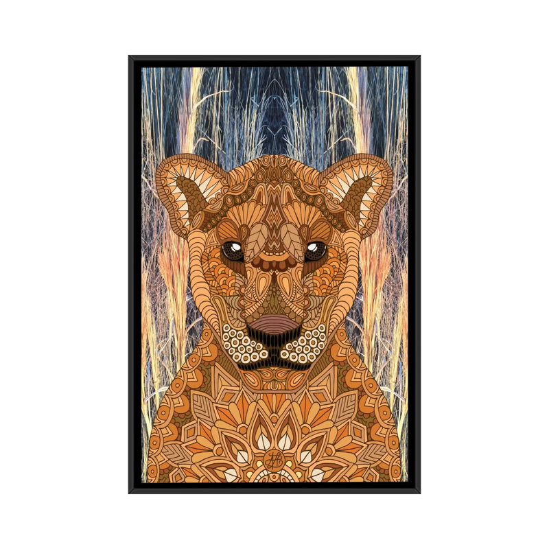 « maman », impression sur toile tendue, H 26 po x l 18 po x P 1,5 po, Toile avec cadre noir, Pas de tapis
