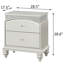 Table de chevet 2 tiroirs Platinum