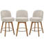 Ensemble de 3 tabourets de comptoir pivotants 26 po avec structure en bois massif et dossier moyen-1047842985-1043452205