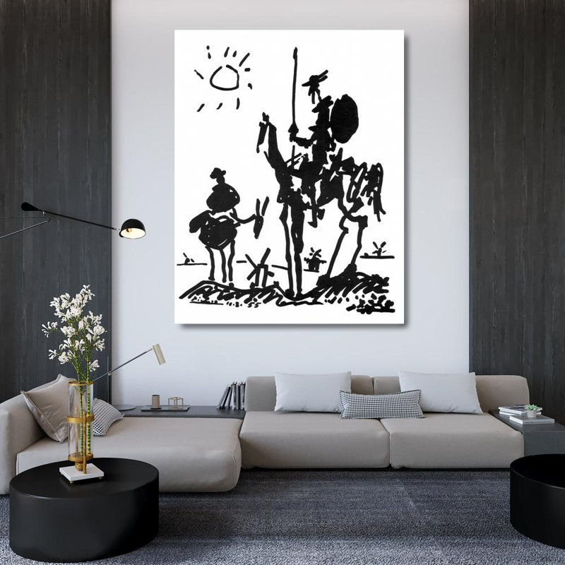 Don Quichotte, H 46 po x l 36 po