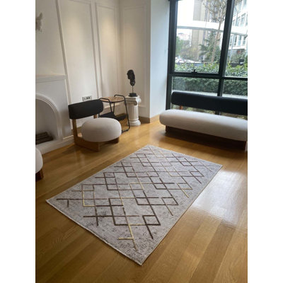 Tapis Lashia avec envers antidérapant