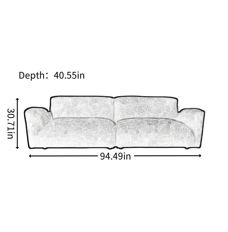 Petal-shaped Adjustable Chenille Fabric Sofa