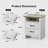 NightStand with Charging Station, Farmhouse Bedside Table with 2 Drawers and Open Storage,End Table with 2 AC Outlets & Type-C Ports for Bedroom-755350937-769347483