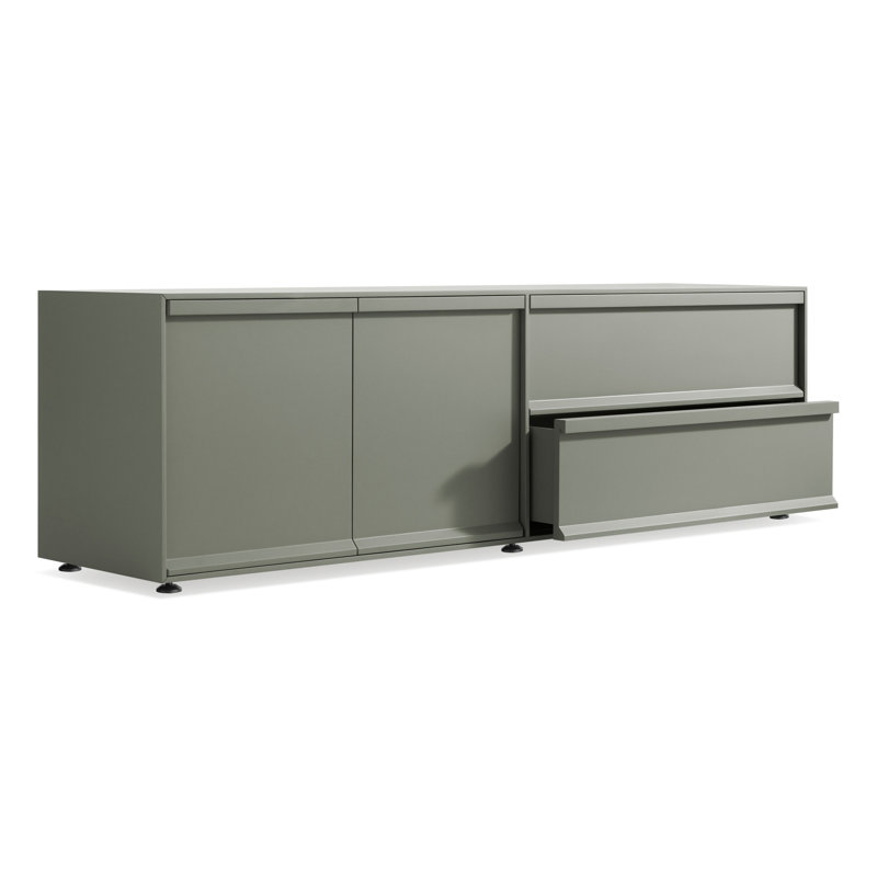 Superchoice 2 Door/2 Drawer Console, Gray Green
