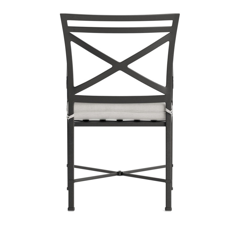 Venetian Outdoor Lounge Chair, Fusion Dove, Textured Pewter
