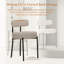 Chaises d'appoint rembourrées avec structure en fer-380601315