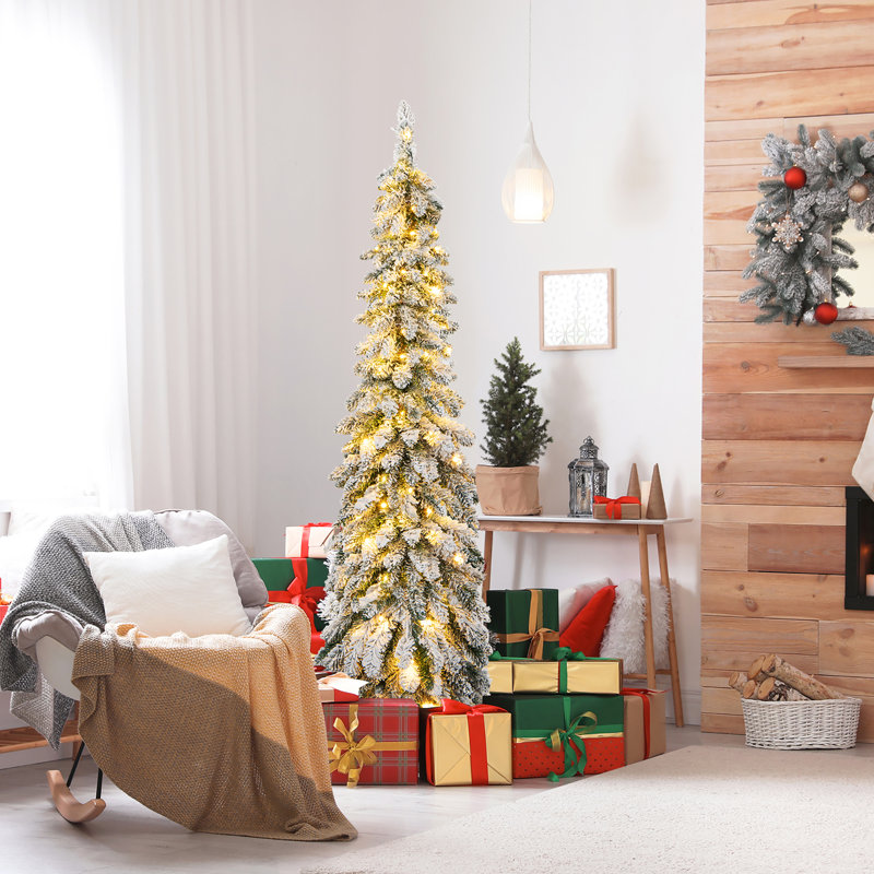 Lighted Artificial Christmas Tree, 5' H