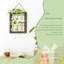 Plante terrarium avec support en bois