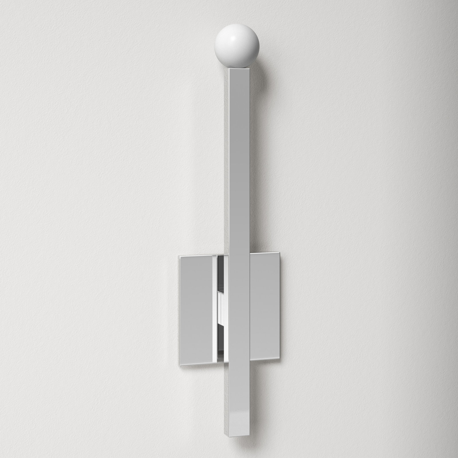 Peary Single Light Dimmable Wallchiere, Polished Nickel