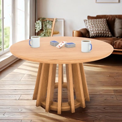 Table basse ronde en bois Khairul