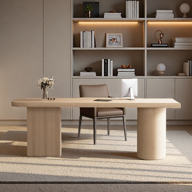 Salon minimaliste, bureau du chef, bureau, bureau, H 29,53 po x l 70,87 po x P 31,5 po
