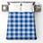Blue White Gingham Quilted Bedspread All Sizes-130509242