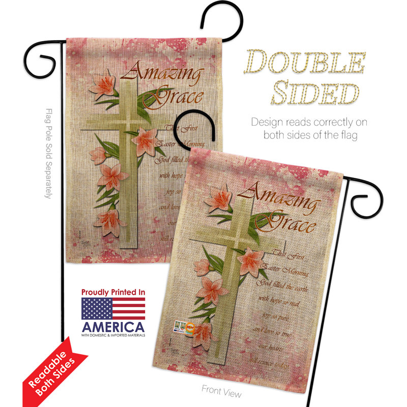 Double Sided 18.5'' H x 13'' W Polyester Garden Flag