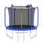 Trampoline 10 pi avec panier de basketball, type renforcé approuvé ASTM pour une activité extérieure sécuritaire et amusante