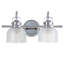 Éclairage pour meuble-lavabo à DEL en métal / verre Gilcrease-119334294-71024272