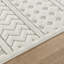 Syier In- & Outdoor Scandi Modern White Area Rug-400525549