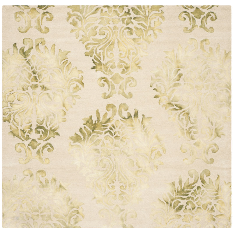 Tapis oriental en laine touffeté à la main Oakton, Carré 7 pi