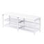 Lit plateforme simple en métal avec finition blanche et rangement-417437365-417437371