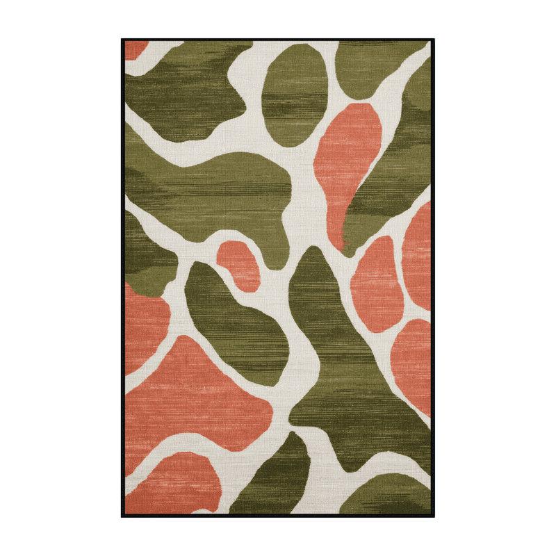 Tapis aquarelle lavable à la machine, Rectangle 4pi x 6 pi