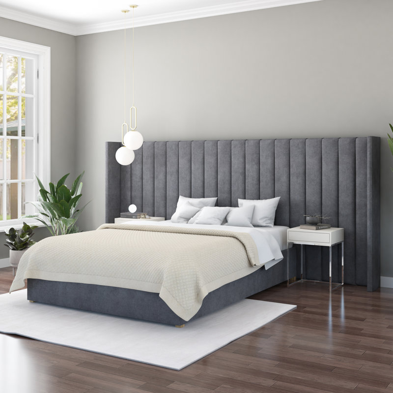 Arye Upholstered Headboard, Steel