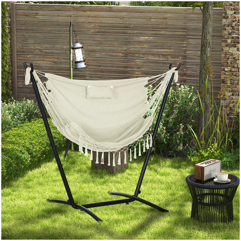 Chaise longue de hamac avec support Outsunny