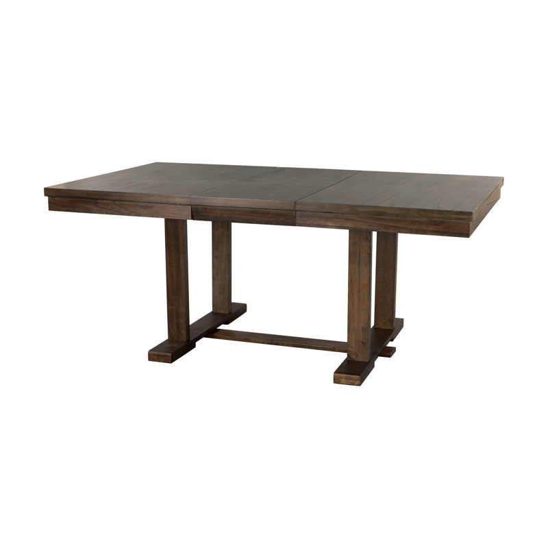 Table de salle à manger classique en bois brun clair rustique classique 1pc