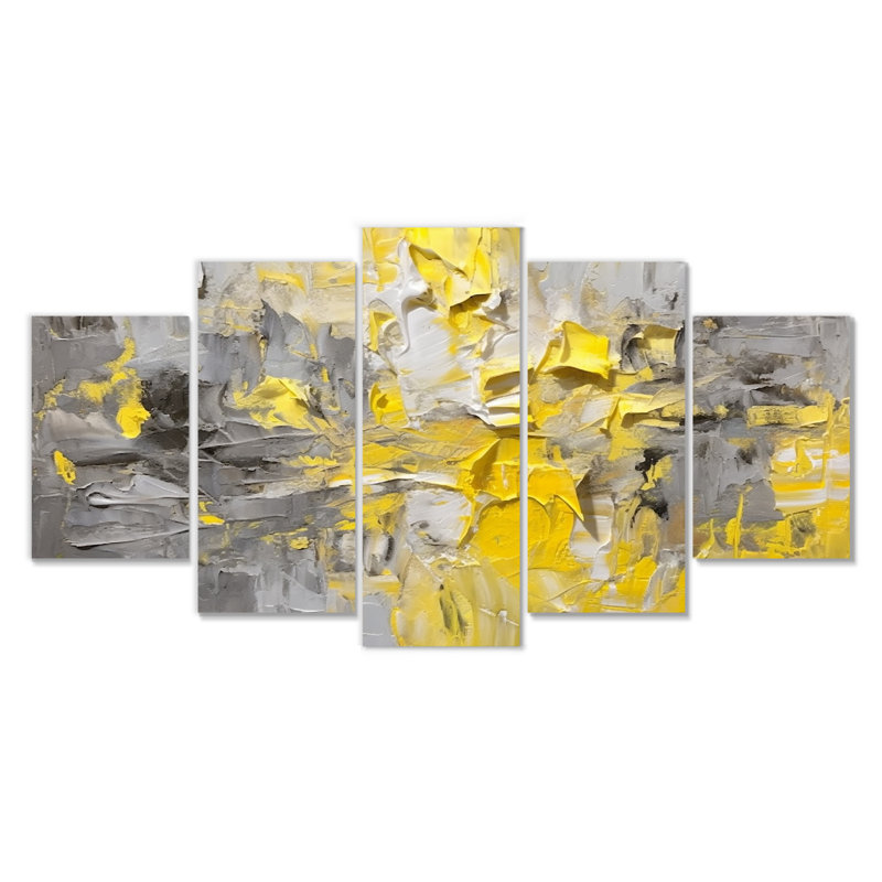 Coreson - Abstract Wall Art Set 5 Piece, 32" H x 60" W