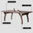 Sintered stone ash gray dining table set-107360959