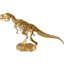 Figurine dinosaure en métal doré - mini bureau et décoration intérieure