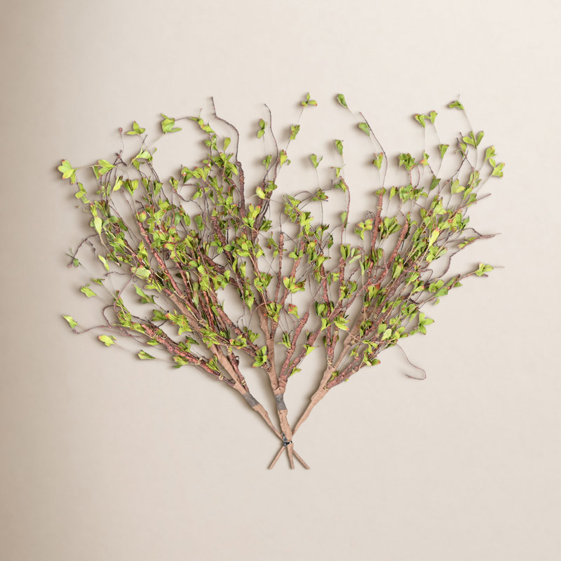 Wood Twig Arrangement, Green