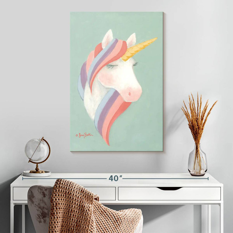 Brampt Pastel Unicorn, 30" H x 20" W