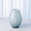 Cased Glass Grid Vase-Blue-57567989