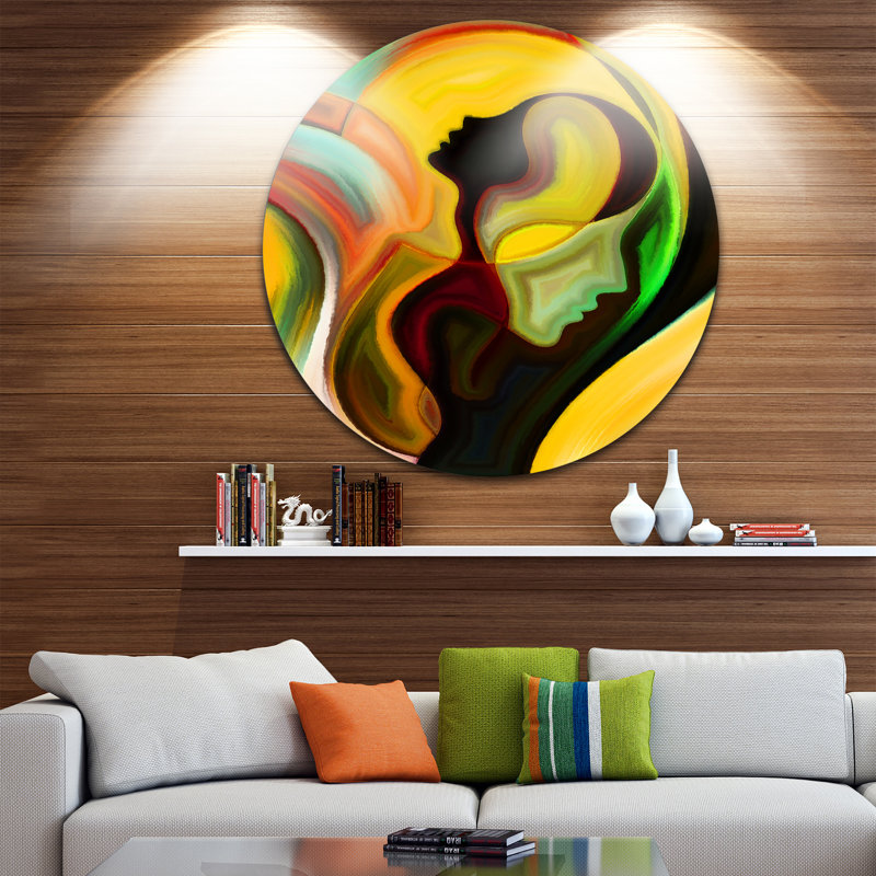 «Way of Parenting Abstract», impression, H 40 po x l 30 po x P 1,5 po, Métal