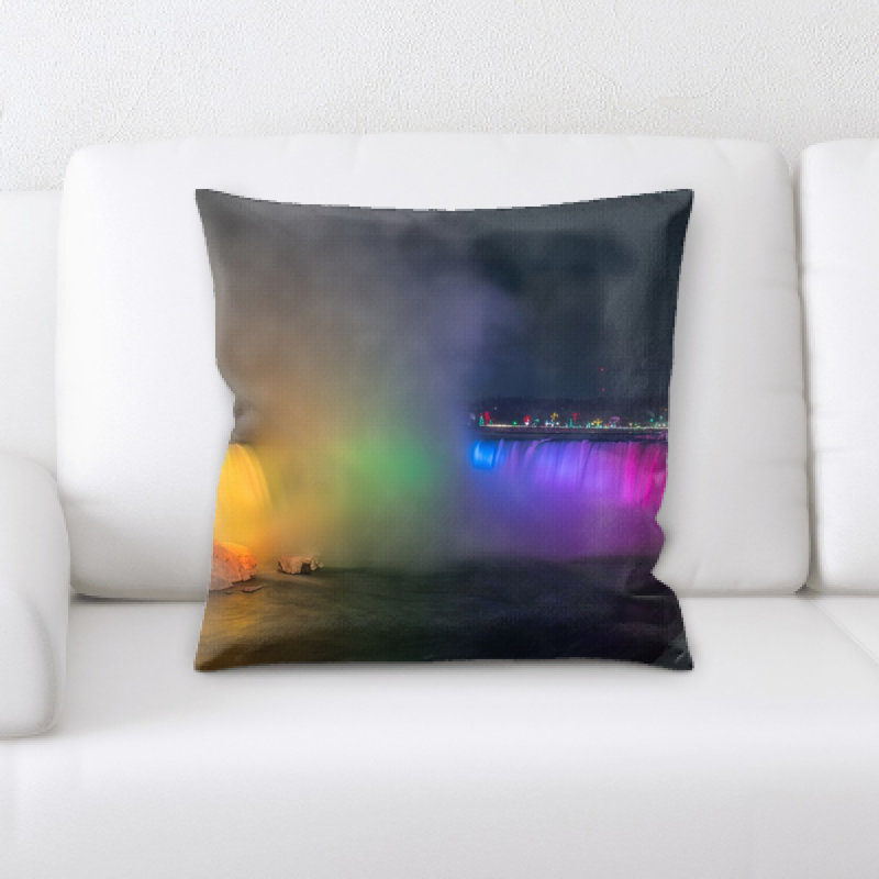 Waterfall Microsuede Reversible Throw Pillow