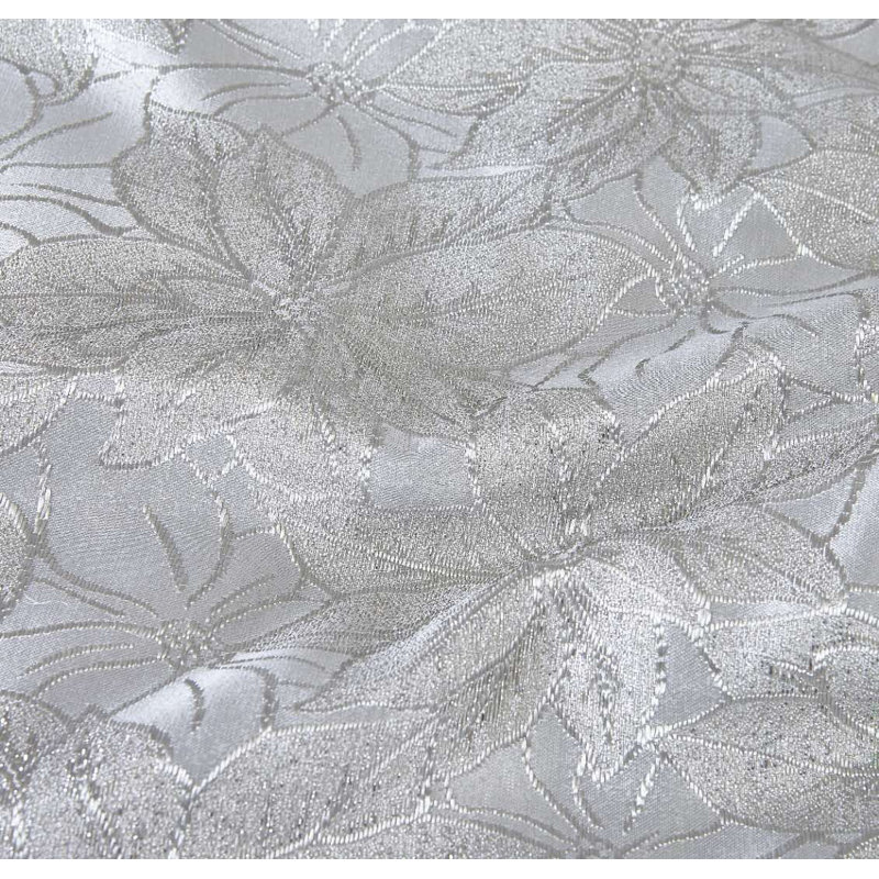 Cairnbrook Damask Duvet Cover Set with Pillowcases, Silver, Kingsize - 2 Standard Pillowcases