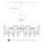 5-Light Dimmable Adjustable Height Tiered Chandelier