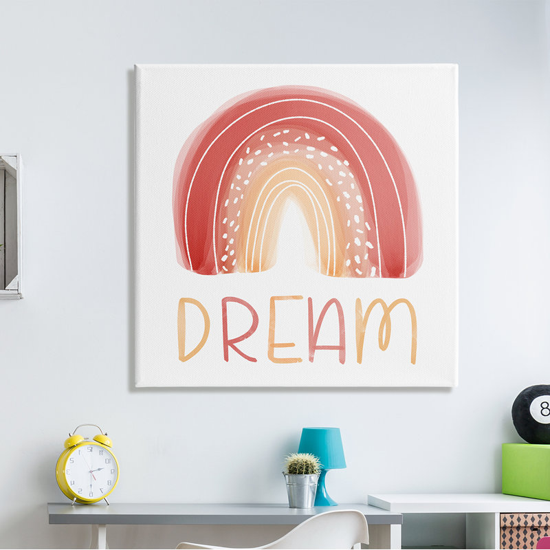 " Dream Rainbow ", 24" H x 24" W x 1.5" D, Wrapped Canvas