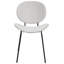 Clabe 42cm H Polyester Blend Upholstered Metal King Louis Back Side Chair in Grey